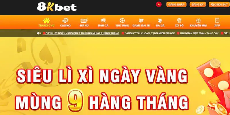 Rút tiền 8KBET thực hiện nhanh chóng, an toàn