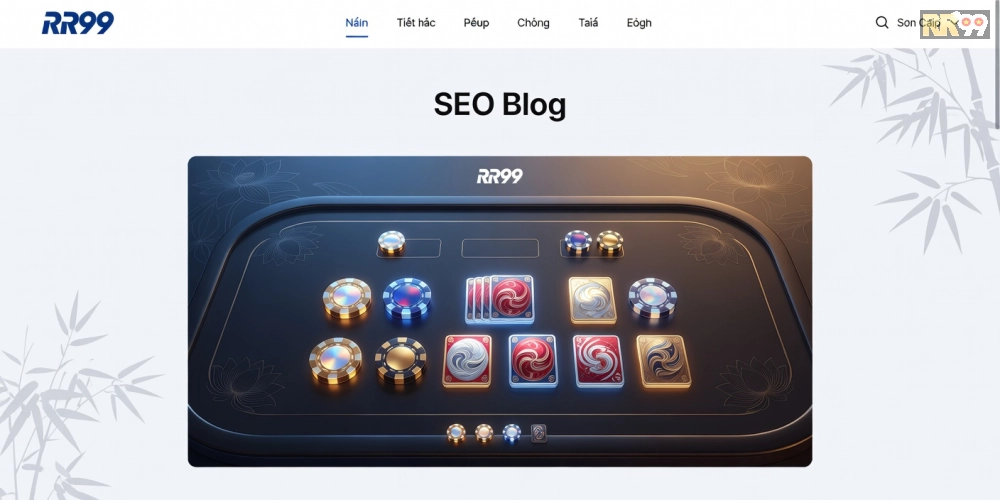 Minh họa khái niệm game bài uy tín trên nền tảng RR99 với giao diện hiện đại và biểu tượng an toàn