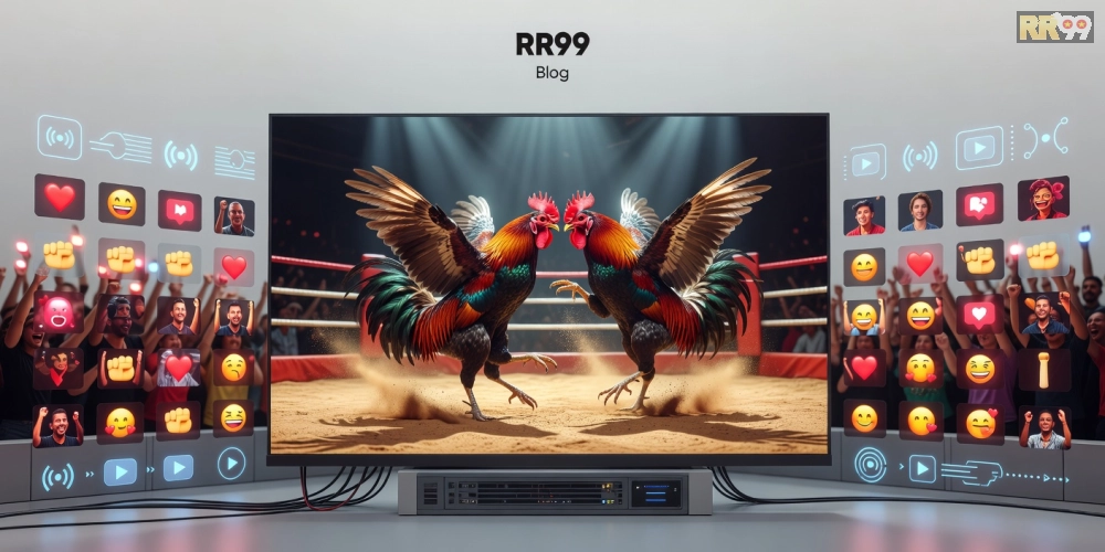 Hình minh họa khái niệm xem đá gà trực tiếp trên nền tảng RR99 uy tín