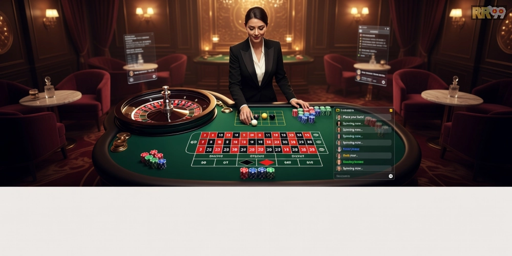 Giao diện live casino rr99 tại Fun88 với dealer hấp dẫn